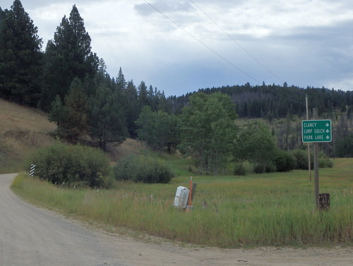 GDMBR: We were navigating south toward Park Lake, Montana.